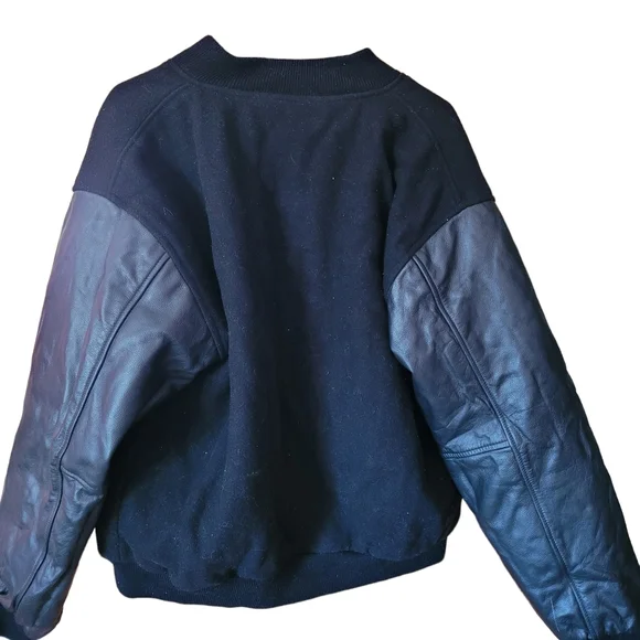 Reebok Superbowl XLIV  Jacket Size XL Saints vs Colts 2010 Black Quilted Logo - Picture 2 of 7